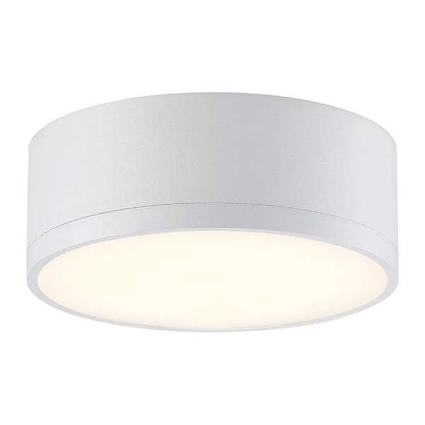 Access Lighting Beat, Dual Voltage LED Flush Mount, White Finish, Acrylic Lens Acrylic 50004LEDD-WH/ACR - main